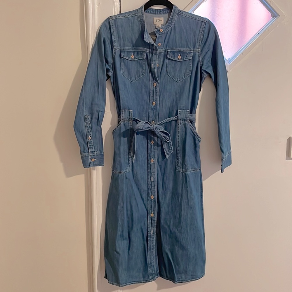 J.crew Midi denim dress